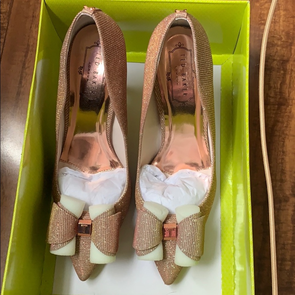 Ted Baker rose gold heels
